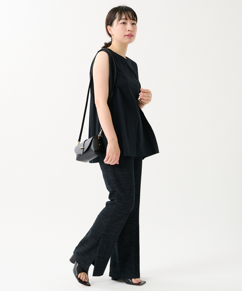 journal standard L'essage（ジャーナルスタンダードレサージュ）の「ハイゲージタックプルオーバー（Tシャツ/カットソー・レディース・ホワイト/ブラック/カーキ・FREE）」の5枚目の写真