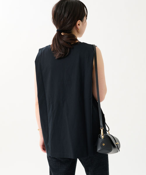 journal standard L'essage（ジャーナルスタンダードレサージュ）の「ハイゲージタックプルオーバー（Tシャツ/カットソー・レディース・ホワイト/ブラック/カーキ・FREE）」の8枚目の写真