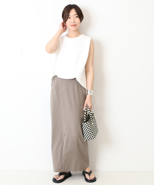 journal standard L'essage（ジャーナルスタンダードレサージュ）の「ハイゲージタックプルオーバー（Tシャツ/カットソー・レディース・ホワイト/ブラック/カーキ・FREE）」の17枚目の写真