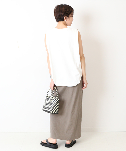 journal standard L'essage（ジャーナルスタンダードレサージュ）の「ハイゲージタックプルオーバー（Tシャツ/カットソー・レディース・ホワイト/ブラック/カーキ・FREE）」の19枚目の写真