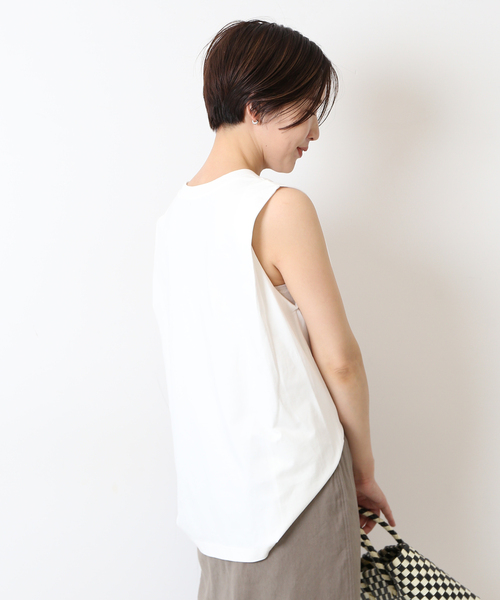 journal standard L'essage（ジャーナルスタンダードレサージュ）の「ハイゲージタックプルオーバー（Tシャツ/カットソー・レディース・ホワイト/ブラック/カーキ・FREE）」の21枚目の写真