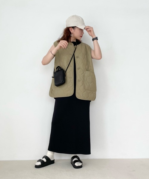 LOWRYS FARM（ローリーズファーム）の「キルティングベスト　299889（その他アウター・レディース・アイボリー/ベージュ/カーキ/ブラック・FREE）」の17枚目の写真