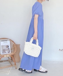 AS KNOW AS plus | ♪シャーリング5分袖ワンピース(ワンピース)