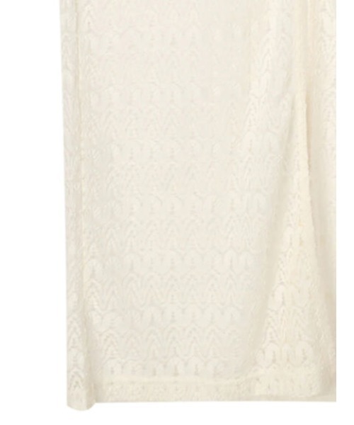 Green　Parks（グリーンパークス）の「カットレースロングジレ＊（ベスト・レディース・ブラック/オフホワイト・FREE）」の9枚目の写真