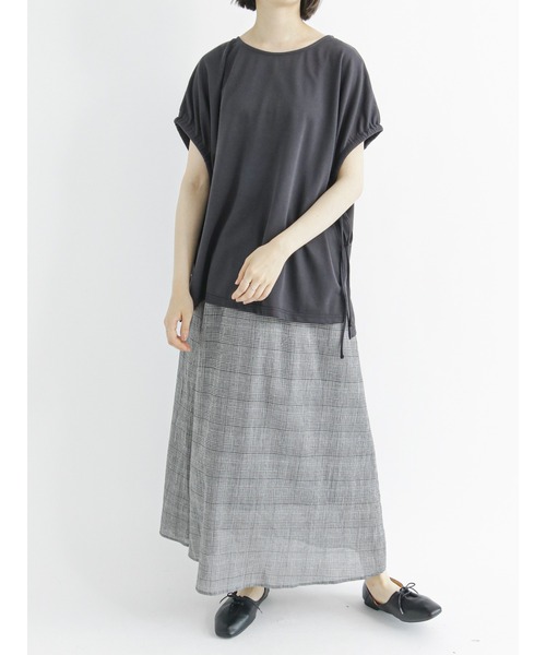 Samansa Mos2 blue（サマンサモスモスブルー）の「グレンチェックマーメイドススカート（スカート・レディース・ブラウン/ネイビー/グレー・ﾌﾘ-）」の13枚目の写真