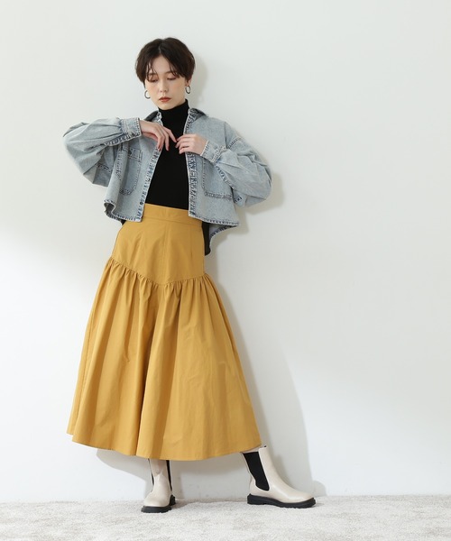 N.(N. Natural Beauty Basic)(エヌエヌナチュラルビューティーベーシック)の「◆ショートデニムシャツ(シャツ/ブラウス・レディース・インディゴブルー/ブルー系その他・MEDIUM)」の10枚目の写真