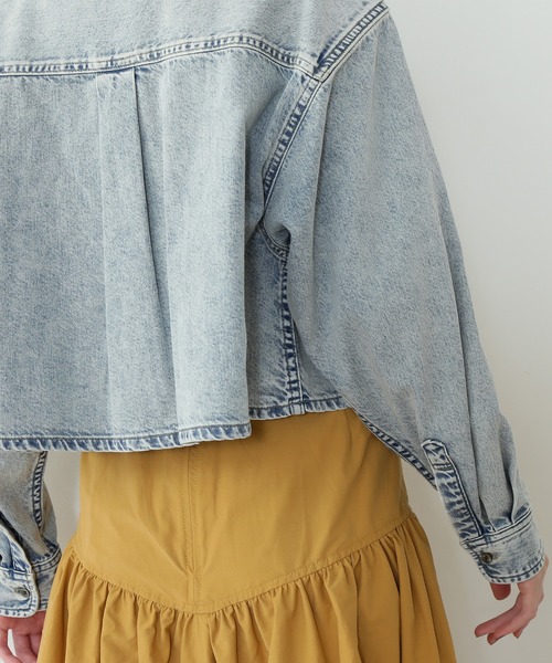 N.(N. Natural Beauty Basic)(エヌエヌナチュラルビューティーベーシック)の「◆ショートデニムシャツ(シャツ/ブラウス・レディース・インディゴブルー/ブルー系その他・MEDIUM)」の8枚目の写真