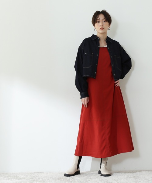 N.(N. Natural Beauty Basic)(エヌエヌナチュラルビューティーベーシック)の「◆ショートデニムシャツ(シャツ/ブラウス・レディース・インディゴブルー/ブルー系その他・MEDIUM)」の3枚目の写真