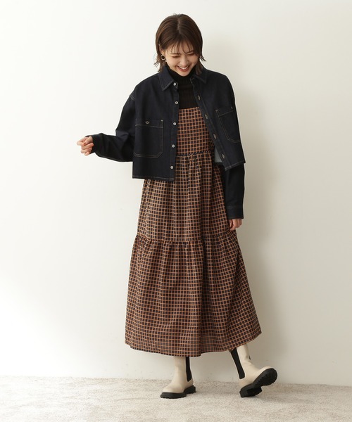 N.(N. Natural Beauty Basic)(エヌエヌナチュラルビューティーベーシック)の「◆ショートデニムシャツ(シャツ/ブラウス・レディース・インディゴブルー/ブルー系その他・MEDIUM)」の12枚目の写真