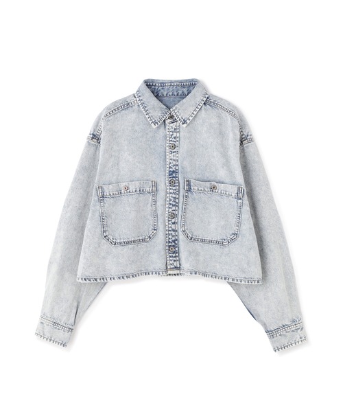N.(N. Natural Beauty Basic)(エヌエヌナチュラルビューティーベーシック)の「◆ショートデニムシャツ(シャツ/ブラウス・レディース・インディゴブルー/ブルー系その他・MEDIUM)」の16枚目の写真