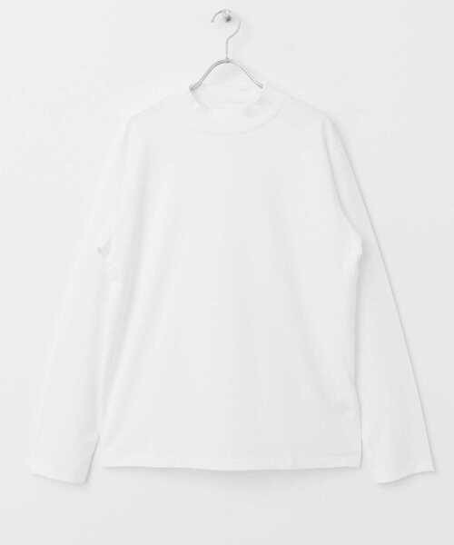 URBAN RESEARCH DOORS（アーバンリサーチドアーズ）の「LIFE STYLE TAILOR　シルケットポンチストレッチモック長袖Tシャツ（Tシャツ/カットソー・メンズ・ホワイト・MEDIUM/LARGE）」の16枚目の写真