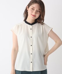 index | 幾何ドットアソート バックフレアブラウス【WEB限定サイズ】(シャツ/ブラウス)