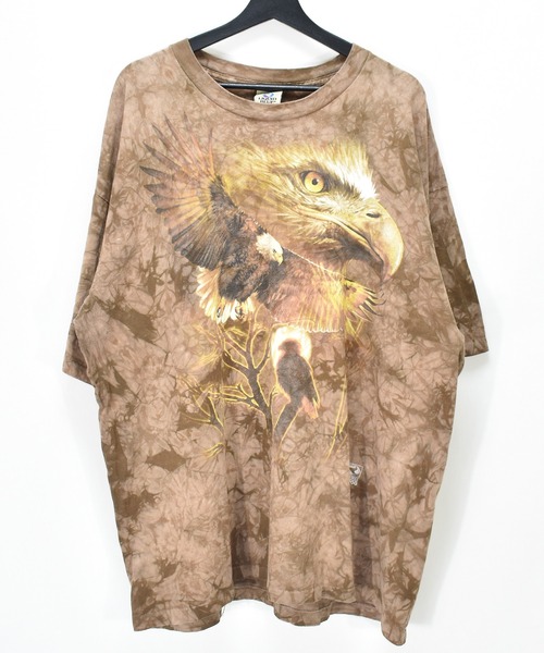 【ヴィンテージ古着】Y2k LIQUID BLUE タイダイ染 鷲 アニマルプリントTシャツ USA製（Tシャツ/カットソー）｜VINTAGE（ヴィンテージ）