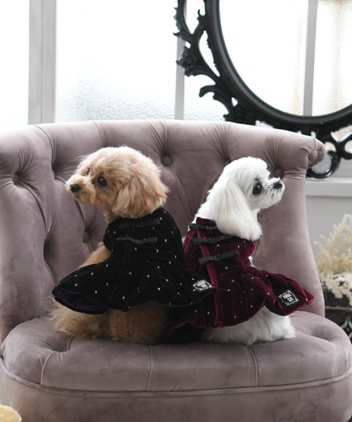 ANNA SUI（アナスイ）の「ANNA SUI/ベロアキルティングベスト（ペット