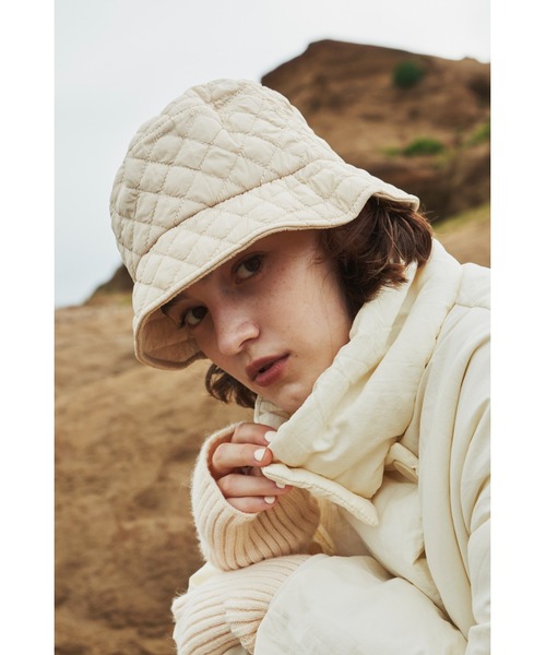 Aunt Marie's(アントマリーズ)の「キルティングハット(ハット・レディース・アイボリー/ブラック・FREE)」の8枚目の写真