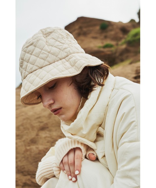 Aunt Marie's(アントマリーズ)の「キルティングハット(ハット・レディース・アイボリー/ブラック・FREE)」の5枚目の写真