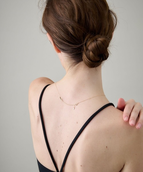 ete K10YG ダイヤモンド ネックレス＆K10 引き輪付アジャスター K10 引き輪付アジャスター（ネックレス）｜ete（エテ）の