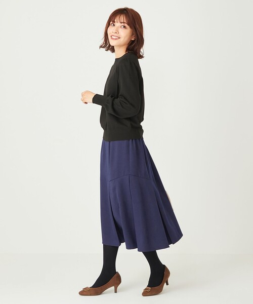 ANY SIS(エニィスィス)の「2WAYパフスリーブ カーディガン(カーディガン/ボレロ・レディース・グレー系/アイボリー系/ブラック系/ローズ系・2)」の12枚目の写真