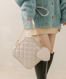 OLIVE des OLIVE | ハートポーチ付キルティングバッグ(ショルダーバッグ)