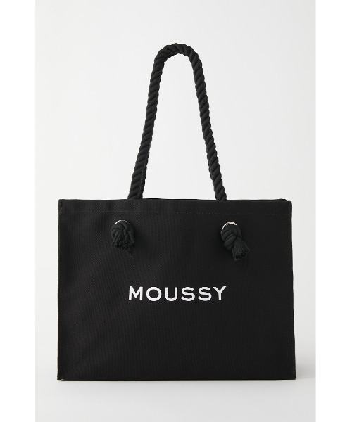 MOUSSY（マウジー）の「MOUSSY SOUVENIR ショッパー（トートバッグ・レディース・ブラック/ホワイト・FREE）」の5枚目の写真
