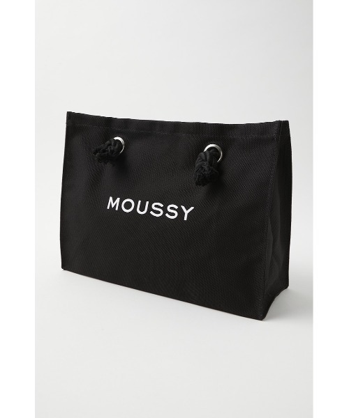 MOUSSY（マウジー）の「MOUSSY SOUVENIR ショッパー（トートバッグ・レディース・ブラック/ホワイト・FREE）」の6枚目の写真