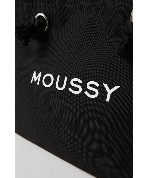 MOUSSY（マウジー）の「MOUSSY SOUVENIR ショッパー（トートバッグ・レディース・ブラック/ホワイト・FREE）」の9枚目の写真