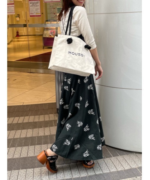 MOUSSY（マウジー）の「MOUSSY SOUVENIR ショッパー（トートバッグ・レディース・ブラック/ホワイト・FREE）」の15枚目の写真