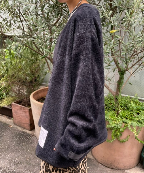 SUPERTHANKS(スーパーサンクス)の「【SUPERTHANKS】BRUSHED RIB LINER ジャケット(ノーカラージャケット・レディース・ブルー/ブラック・SMALL)」の21枚目の写真