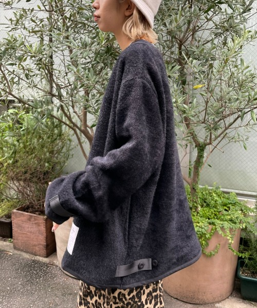 SUPERTHANKS(スーパーサンクス)の「【SUPERTHANKS】BRUSHED RIB LINER ジャケット(ノーカラージャケット・レディース・ブルー/ブラック・SMALL)」の22枚目の写真