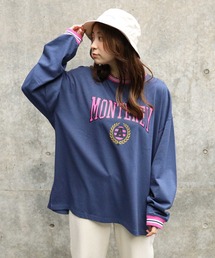 HONEYSUCKLE ROSE | 【HONEYSUCKLE ROSE】配色リブロンＴ(Tシャツ/カットソー)
