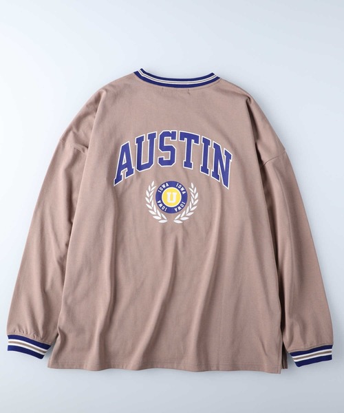 HONEYSUCKLE ROSE(ハニーサックルローズ)の「【HONEYSUCKLE ROSE】配色リブロンT(Tシャツ/カットソー・レディース・ネイビー/グリーン/ベージュ・M/L)」の22枚目の写真