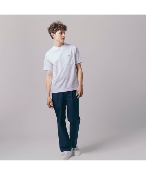 ラコステ アウトラインクロックポケットTシャツ LACOSTE tシャツ LACOSTE アウトラインクロックポケットTシャツ