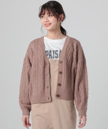 ケーブル編Ｖカーデ