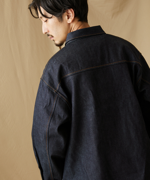 ジャーナルスタンダード relume 新品タグ付 デニムトラッカージャケット M JOURNAL STANDARD relume デニムジャケット gジャン オーバー