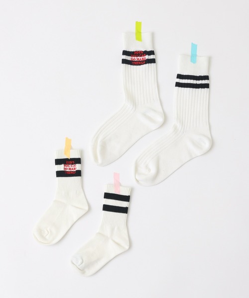 CIAOPANIC TYPY（チャオパニックティピー）の「【靴下屋×TYPY】キッズ 刺繍ショートソックス（ソックス/靴下・キッズ・オフホワイト・ONE SIZE）」の3枚目の写真