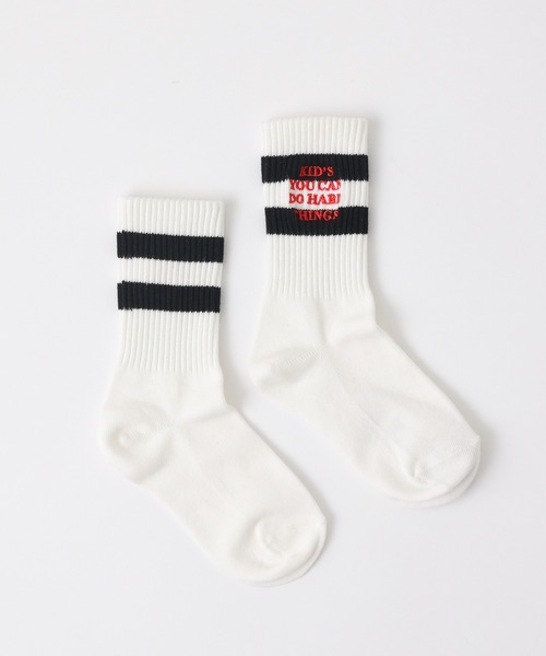 CIAOPANIC TYPY（チャオパニックティピー）の「【靴下屋×TYPY】キッズ 刺繍ショートソックス（ソックス/靴下・キッズ・オフホワイト・ONE SIZE）」の4枚目の写真