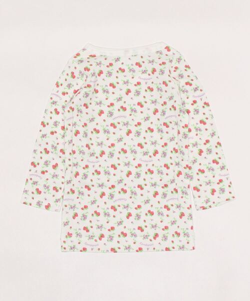 combimini(コンビミニ)の「長袖Tシャツ(ストロベリー)(Tシャツ/カットソー・キッズ・ピンク・90/100/110/120/80/130/140)」の3枚目の写真
