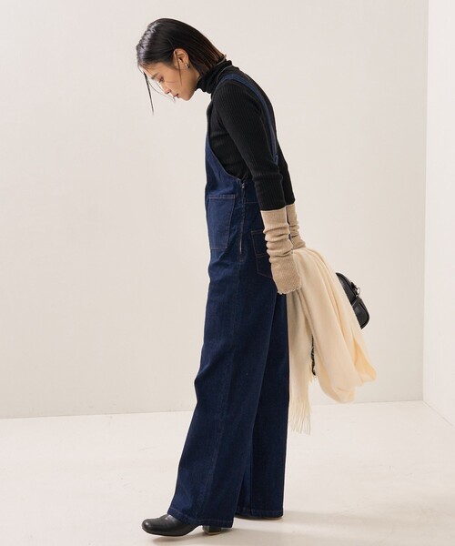 FREAK'S STORE（フリークスストア）の「CIMARRON JEANS/シマロンジーンズ kairo pocket Salopette/カイロポケットサロペット（サロペット/オーバーオール・レディース・ネイビー・SMALL/MEDIUM）」の8枚目の写真