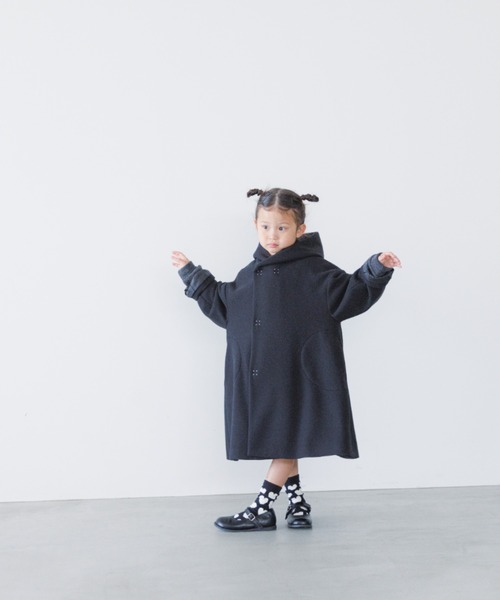 LOWRYS FARM（ローリーズファーム）の「ウールライクＡラインコート　281383（その他アウター・キッズ・ブラック/モカ/カーキ・110cm/120cm/130cm/140cm/150cm）」の17枚目の写真