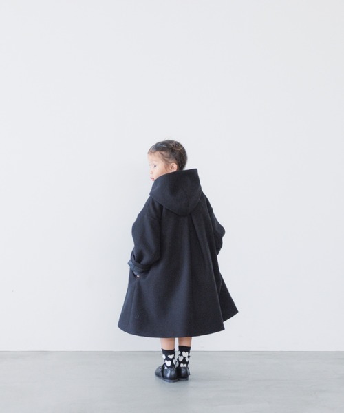 LOWRYS FARM（ローリーズファーム）の「ウールライクＡラインコート　281383（その他アウター・キッズ・ブラック/モカ/カーキ・110cm/120cm/130cm/140cm/150cm）」の16枚目の写真