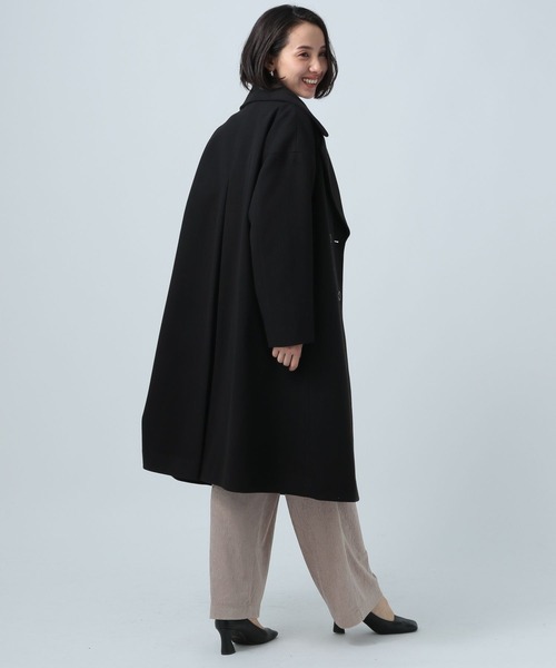 BAYFLOW（ベイフロー）の「ウーリーテックチェスターコート（チェスターコート・レディース・ブラック/イエロー/アイボリー・SMALL/MEDIUM/X-SMALL）」の5枚目の写真