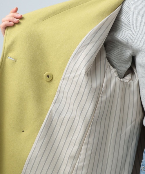 BAYFLOW（ベイフロー）の「ウーリーテックチェスターコート（チェスターコート・レディース・ブラック/イエロー/アイボリー・SMALL/MEDIUM/X-SMALL）」の22枚目の写真