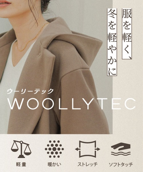 BAYFLOW（ベイフロー）の「ウーリーテックチェスターコート（チェスターコート・レディース・ブラック/イエロー/アイボリー・SMALL/MEDIUM/X-SMALL）」の18枚目の写真