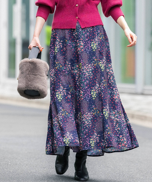 URBAN RESEARCH ROSSO(アーバンリサーチロッソ)の「【hareko×ROSSO】ランダムフラワープリントスカート(スカート・レディース・アイボリー/ネイビー・36/38)」の14枚目の写真