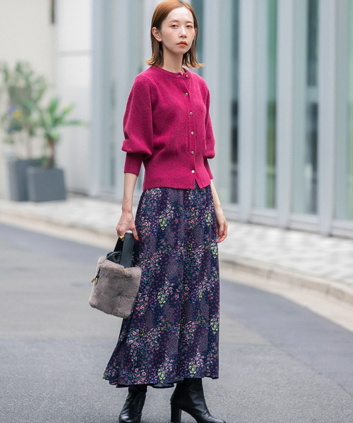 URBAN RESEARCH ROSSO(アーバンリサーチロッソ)の「【hareko×ROSSO】ランダムフラワープリントスカート(スカート・レディース・アイボリー/ネイビー・36/38)」の18枚目の写真