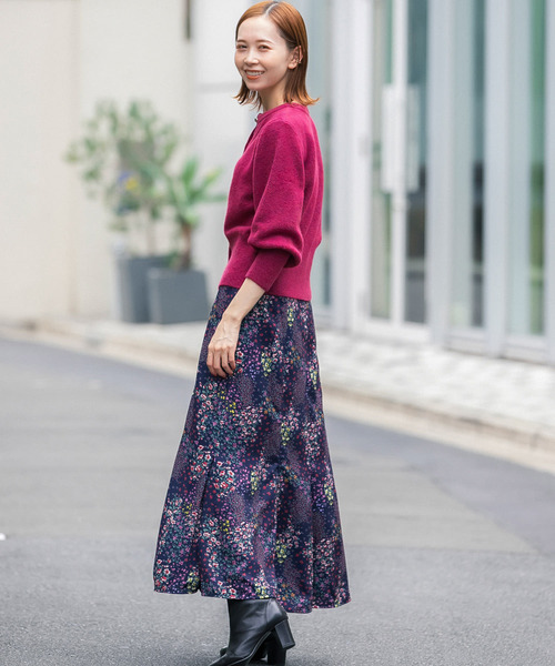 URBAN RESEARCH ROSSO(アーバンリサーチロッソ)の「【hareko×ROSSO】ランダムフラワープリントスカート(スカート・レディース・アイボリー/ネイビー・36/38)」の19枚目の写真