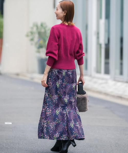 URBAN RESEARCH ROSSO(アーバンリサーチロッソ)の「【hareko×ROSSO】ランダムフラワープリントスカート(スカート・レディース・アイボリー/ネイビー・36/38)」の20枚目の写真