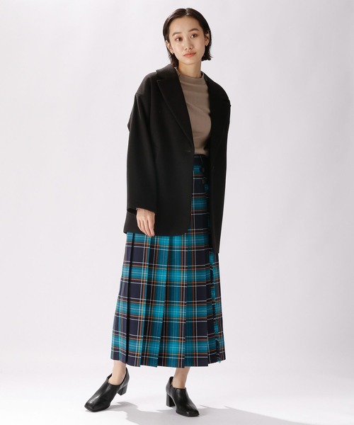 niko and...（ニコアンド）の「ツイルチェックキルトスカート（スカート・レディース・ブラウン/ネイビー/オフホワイト/ブルー・MEDIUM/LARGE）」の10枚目の写真