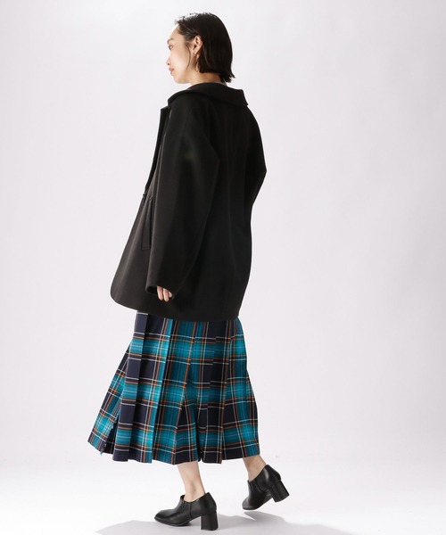 niko and...（ニコアンド）の「ツイルチェックキルトスカート（スカート・レディース・ブラウン/ネイビー/オフホワイト/ブルー・MEDIUM/LARGE）」の12枚目の写真