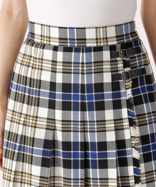 niko and...（ニコアンド）の「ツイルチェックキルトスカート（スカート・レディース・ブラウン/ネイビー/オフホワイト/ブルー・MEDIUM/LARGE）」の18枚目の写真